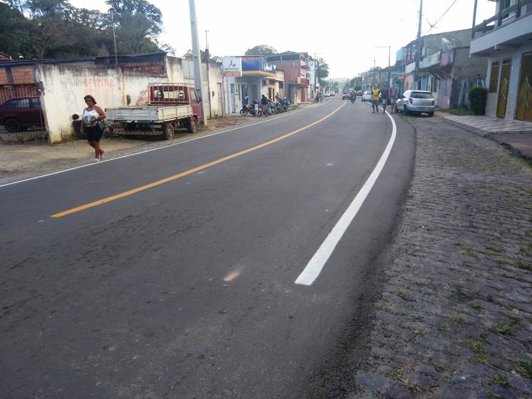 Camacã: Serviço de Sinalização Horizontal segue pelas ruas da Cidad